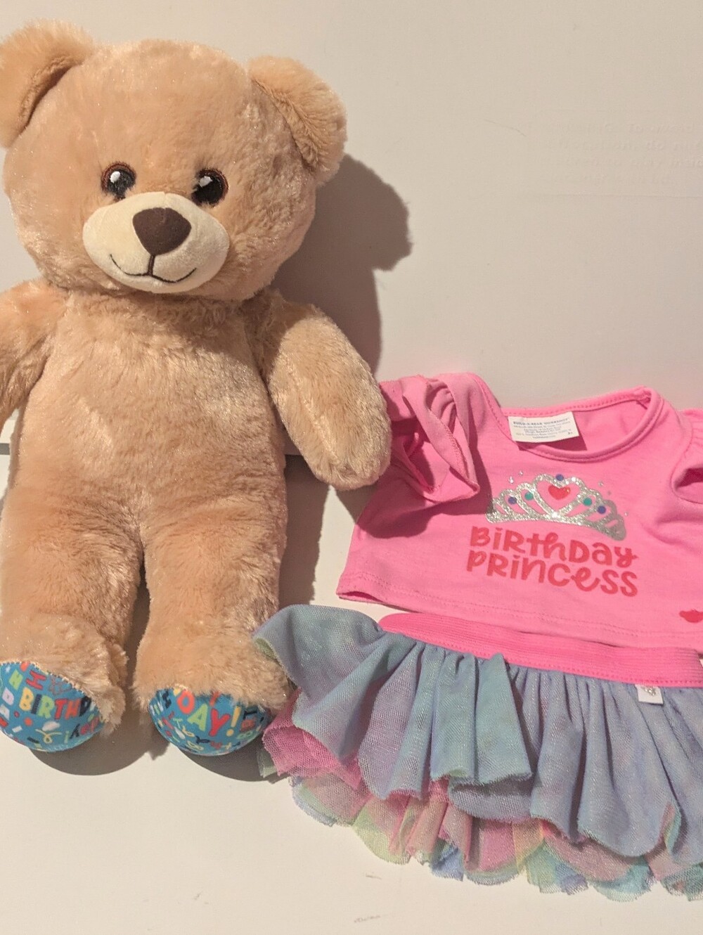 BABW Build A Bear Workshop Birthday Bear & Outfit
